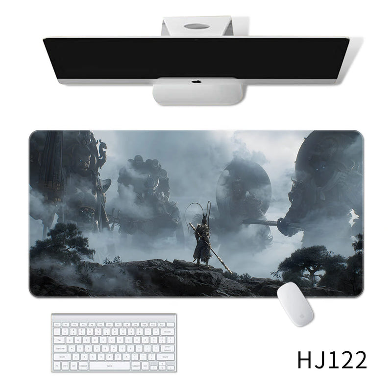 [Black Myth:WuKong] Large Gaming Mouse Keyboard Pad PC Game SunWukong XXL Mousepad Computer Keyboard Office Padding Accessories E-sports Desk Mat