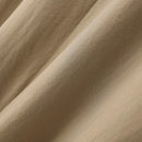 INCERUN Mens Shirt Solid Color Stand Collar Shirt Summer Casual Loose Fit Half Long Sleeve Top Men Clothing Shirts