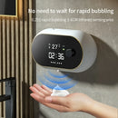 Smart Automatic Foam Washing Machine Sensor Soap Dispenser Electric Wall Mounted USB Charging with Temperature Display
