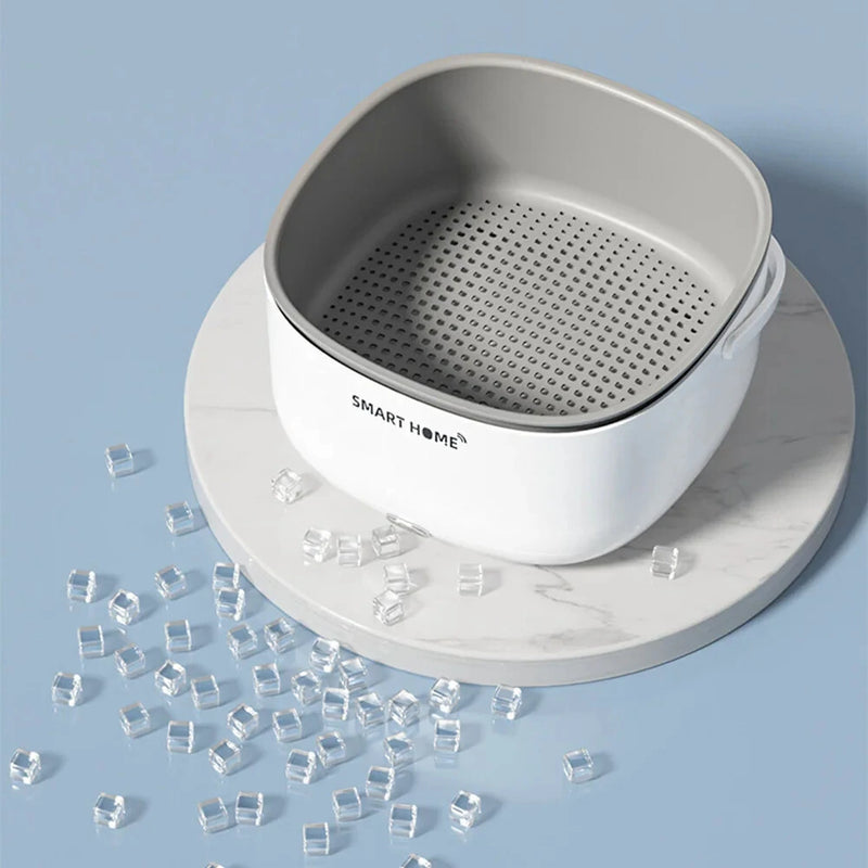 Ultrasonic Vegetable Washing Machine Fruit Dirt Cleaning Household Food Washer Pesticide Residue Washer Fruit Purifier Basket