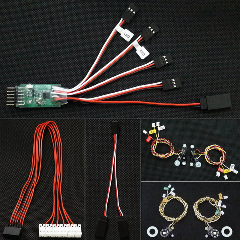 Upgraded LED Light Group Set Waterproof for Land Rover TRX4 1/10 RC Cars Vehicles Models Spare Parts Accessories SG-TRX4-TSY