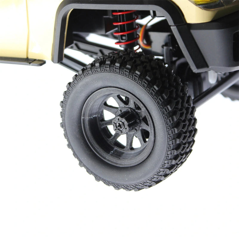 QY3D 4PCS MNRC MN82 1/12 RC Car Parts Tires Wheels Rims for TOYOTA Land Cruiser LC79 Vehicles Models Spare Accessories