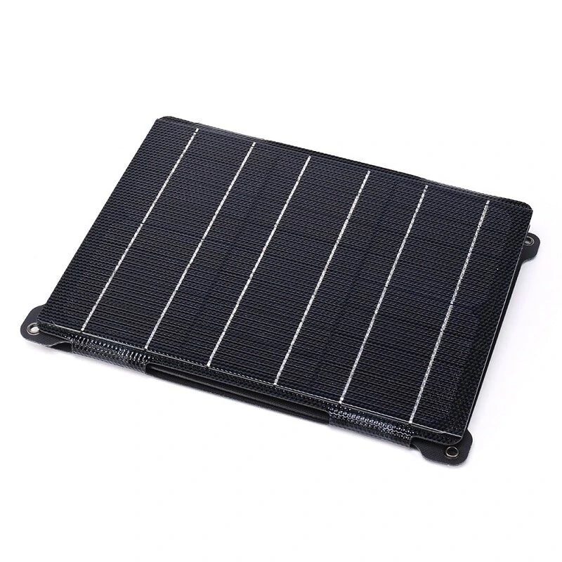 21W ETFE Solar Panel Kit Foldable 5V/12V Dual USB Output Portable Solar Chargers Outdoor Waterproof Camping Hiking Travel Solar Cell Phone Charger Panel