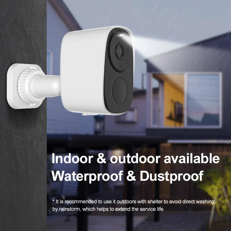 CB54-TZ 3MP Wireless Security Camera 5000mAh Battery PIR Human Detect Color Night Vision Two-way Audio Support Solar Powered Outdoor Indoor WiFi CCTV Cameras