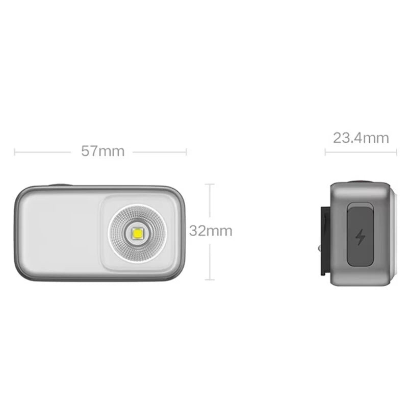 Xiaomi Mijia 600lm 110m Mini Clip-on Light Multifunctional Portable Cam Picnic Cycling Fiing Outdoor Lamp Multi-mode Long Battery Life IP66 Waterproof Flashlight Suitable for Camping and Cycling Headlamp
