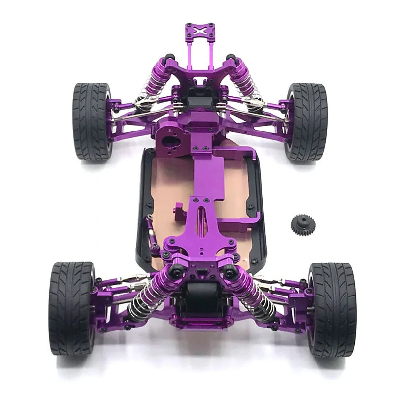 Upgrade Metal C Seat Steering Cup Swing Arm Central Drive Shaft For WLtoys 1/14 144010 144001 144002 RC Car Spare Parts