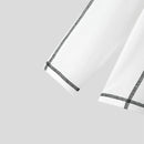 INCERUN Men Start Print White Tight T-shirt Fashion Stitching Crew Neck Long Sleeve White Top Tee for Men Plus Size, Spring Fall