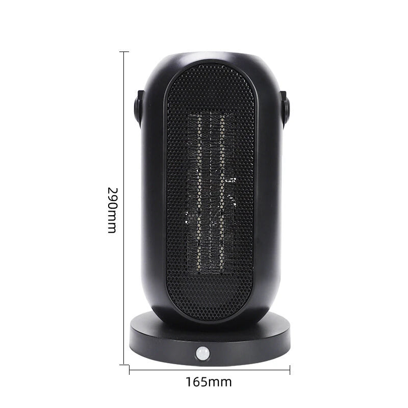 1500W PTC Heater Household Shaking Fan Heater Desktop Fan Heater Electric Heater Indoor Heating Bathroom for 15-20m  Area