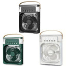 Portable Air Conditioner USB Handle Evaporative Air Cooler Cooling Fan with 3 Speeds / 5 Humidifier Misting Hole / 7 Colors Light For Home Office Travelling