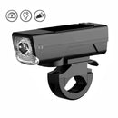 3 in 1 450Lm Brightness Wireless Bike Headlight 2000mAh Battery Type-C 3 Light Modes Smart Speedometer with 120db Horn for Night Cycling