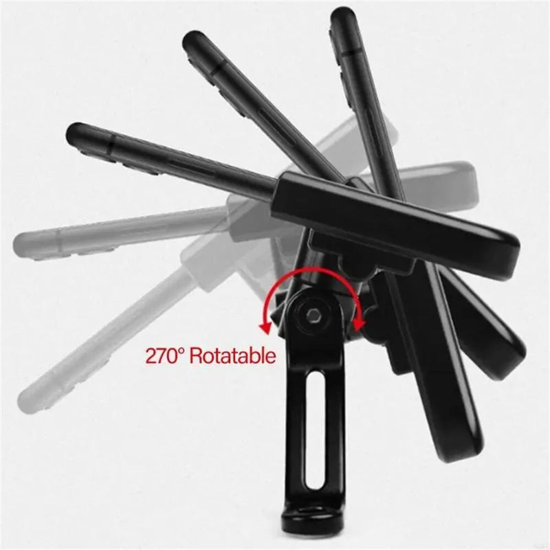 XANES 50-95mm Aluminum Alloy Bicycle Phone Holder 360 Rotatable Adjustable Extremely Firm Grip Mobile Handlebar Bracket for MTB Motorcycle Electric Vehicle