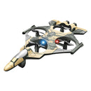 ZHRC Z100 2.4G EPP Hover Fighter Glider One-Key Circling 360 Roll 4 Turbofans 4CH LED RC Drone Airplane Quadcopter Stunt Glider RTF