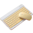 10 inch Mini bluetooth Keyboard and Mouse Set for iPad Xiaomi Huawei Phone Tablet Slim Wireless Mute Keyboard for Android IOS Windows