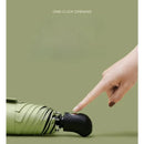 Automatic 8-Rib Sun Protection Umbrella Fully Automatic Pocket Umbrella Cute Mini Black Coated Five Fold Sun Umbrella Mini Portable Pocket Umbrella