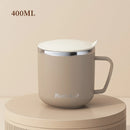 IPRee 400ml Portable Thermal Water Bottle 304 Stainless Steel Coffee Thermos Cup with Handle Leakproof Vacuum Flask Insulated Cup