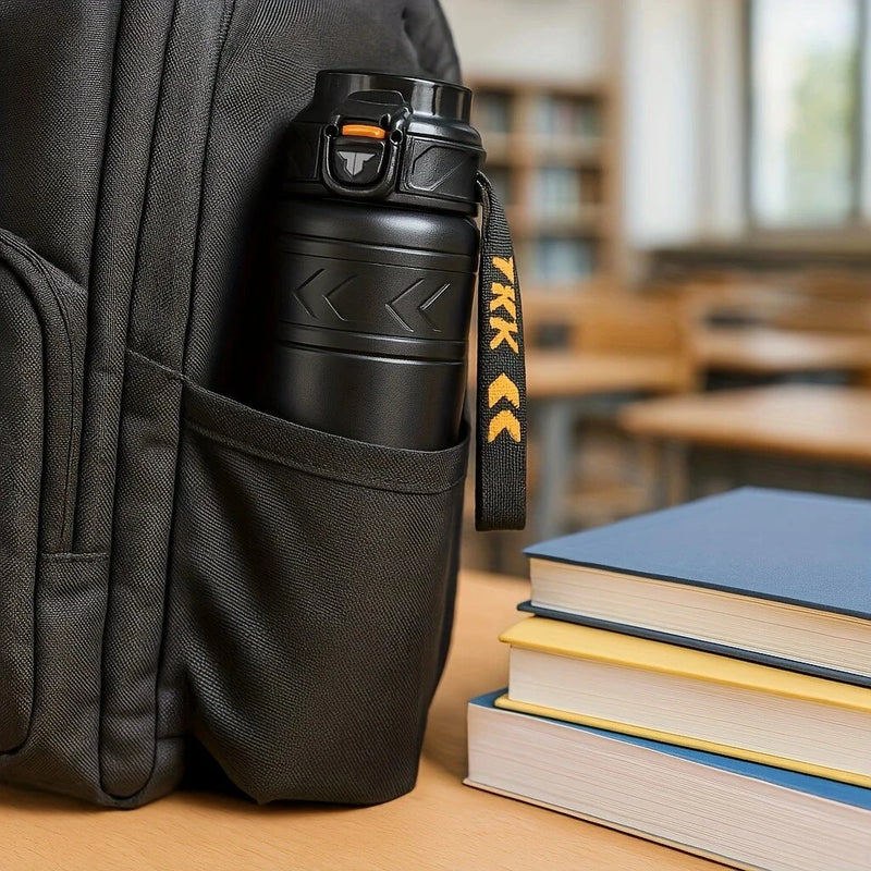 TKK SUS316 700ml Thermos Bottle Large Capacity Vaccum Cup Cold Insulation Portable Strap with Tea Flitter Thermal Flask