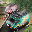 DLK 585-132 RTR 1/24 2.4G 4WD RC Car Sport Mini Bus Drift Off-Road Simulation Camping Van LED Light High Speed Remote Control Racing Micro Vehicles Model Adventure Toys