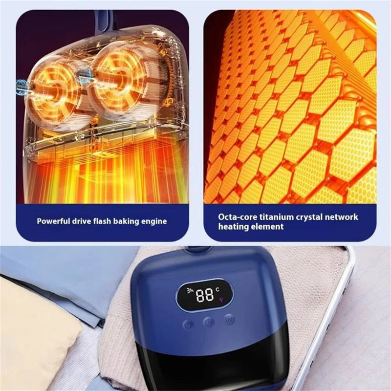 Tevorex Portable Mini Clothes Dryer for Apartment Travel 400W Dryer Machine for Light Clothes Underwear for Housewarming