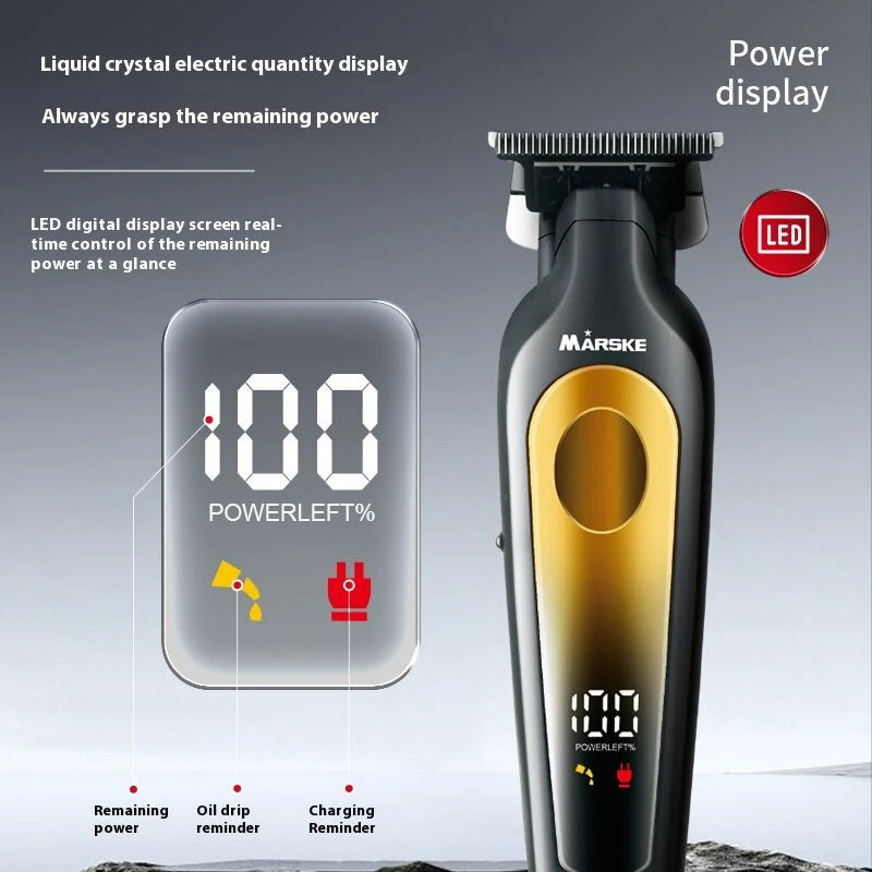 MARSKE Electric Hair Clipper USB Rechargeable Professional Hair Clipper Perfect Trim Men's Hair Style Suitable For Home And Salon Use