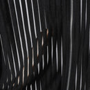 INCERUN Mens Striped See Through Lapel Collar Vest Comfortable Black Zipper Sleeveless Tank Top for Male