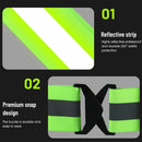 WEST BIKING Night Cycling Clothing 4 LED Beads Type-C Rechargeable Adjustment Running Light Reflective Sports Vest for Safe Warning Riding