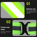 WEST BIKING Night Cycling Clothing 4 LED Beads Type-C Rechargeable Adjustment Running Light Reflective Sports Vest for Safe Warning Riding