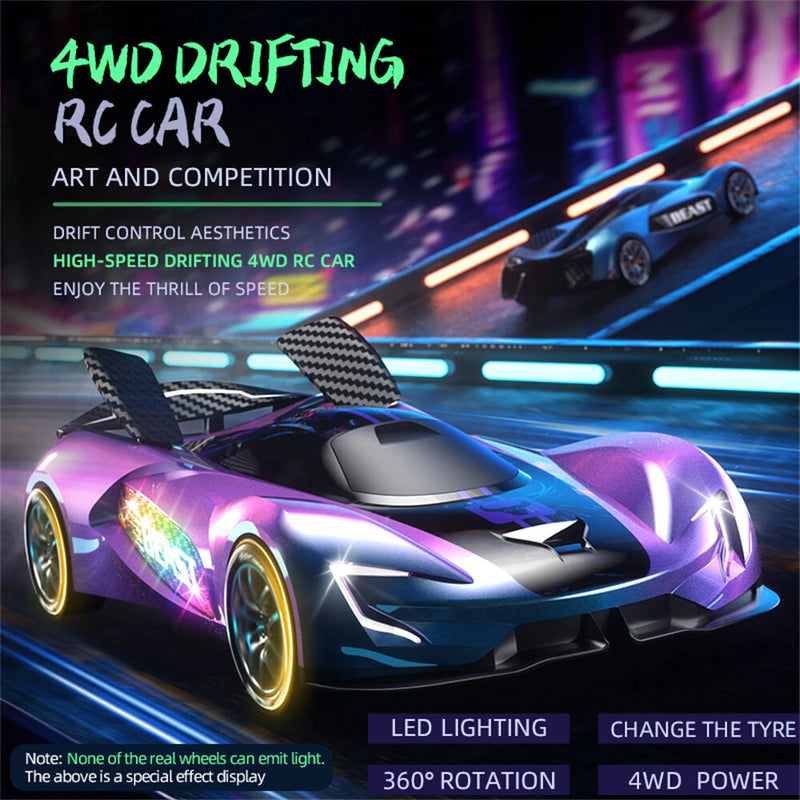 ZLL SG208 PRO RTR 1/24 2.4G 4WD Drift RC Car High Speed 360 Rotation Music Stunt LED Light On-Road Racing Vehicles Models Toys