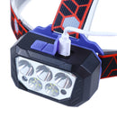 Motion Sensor Powerful LED Headlamp 5 Led Strong Light Rechageable Headlight Fishing Camping Outdoor Head Lamp Work Flashlight