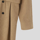 INCERUN Men Jumpsuits Corduroy double-breasted Suit Collar Long-sleeved Casual One-piece Suit for Men with Side Pockets