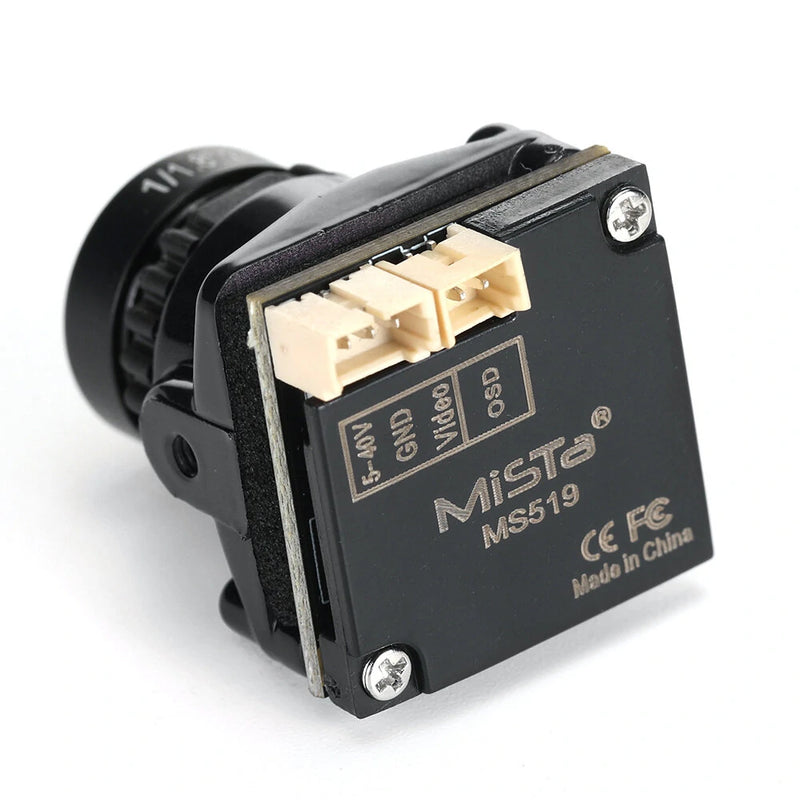 Mista MS519 Starlight FPV Camera - 1/1.8" Sensor, 1800TVL Night Vision, 120 FOV, 5-36V Wide, 16:9/4:3 Switch for Freestyle Drone