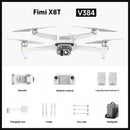 FIMI X8T V384 Roklink 5.0 20KM FPV With 48MP Wide-Angle Tele 18mm Thermal Lens Triple Camera Gimbal AI Super Night Video 47mins Flight Time Foldable RC Drone Quadcopter RTF