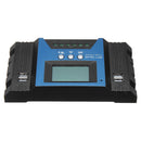 EXCELLWAY 30/40/50/60/100A MPPT Solar Controller LCD Solar Charge Controller Accuracy Dual USB Solar Panel Battery Regulator