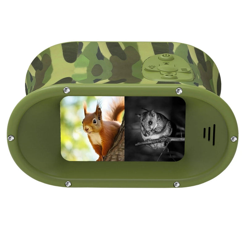 Kids Teens Night Vision Binoculars with 2.4 inch Display 8X Zoom and 5W Tactical LED Light Best Gifts for your Children-DT15