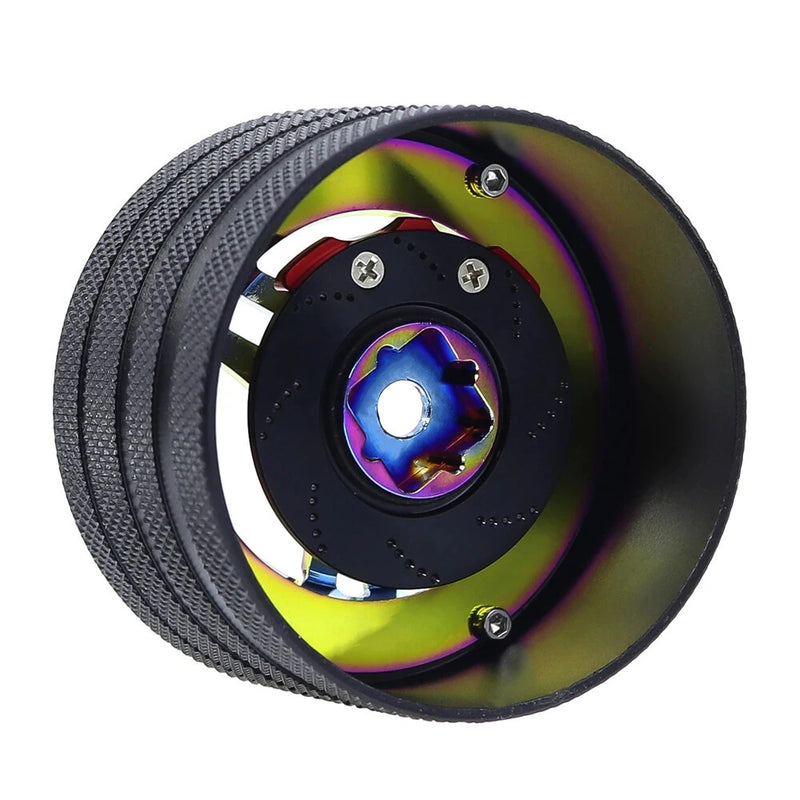 Universal Remote Control Full Metal Handwheel Steering Wheel for FUTABA 4PX SANWA MT4 Flysky NB4 WFLY X9 Transmitter