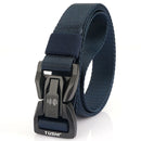 TUSHI Quick Release Metal Buckle Tactical Belt Breathable Elastic Military Belts For Men Stretch Pant Waistband Hunting Belt