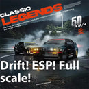 KAMTOM DC162A RTR 1/16 2.4G 4WD 50km/h Drift RC Car ESP Gyro Mini Race LED Light High Speed Racing On-Road Full Proportional Classic Retro Electric Remote Radio Control Vehicles Model Toys