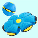 Magic Transforming UFO LED Light Flying Saucer Ball Stress Relief Outdoor Toy Unisex Plastic Deformation Flat Dual Modes Fun