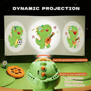 Dinosaur Projection Watch Fan Mini Portable Cartoon Handheld Fan USB Rechargeable Cooler Fan