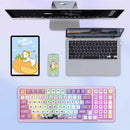 Redragon KS99 Tri-Mode Mechanical Keyboard with Multimedia Knob 98 Keys Gasket Structure RGB Backlit Hot Swappable 6000mAh Battery Wireless bluetooth Custom Gaming Keyboard