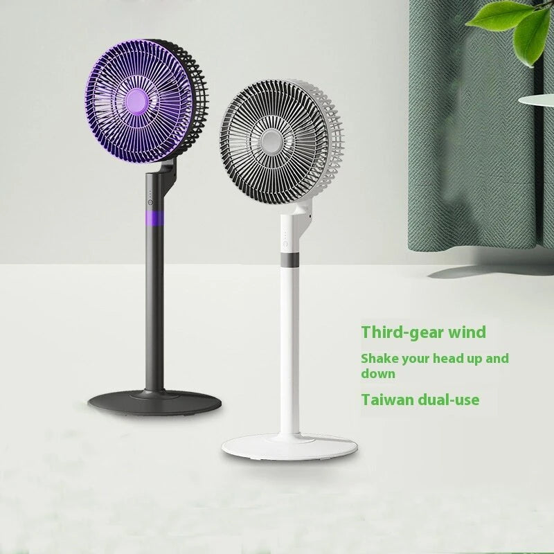 Tevorex Household Air Circulation Fan High-Efficiency Floor Fan Desktop Vertical USB 3 Adjustable Wind Speeds Electric Fan Silent Energy-Saving Fan