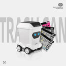 MSS Z6757 RTR 1/64 2.4G Mini RC Car Fun Remote Control Trash Can Garbage Can Robot LED Light 360  Rotation Desktop Vehicles Models Intelligent Creative Collection Toys