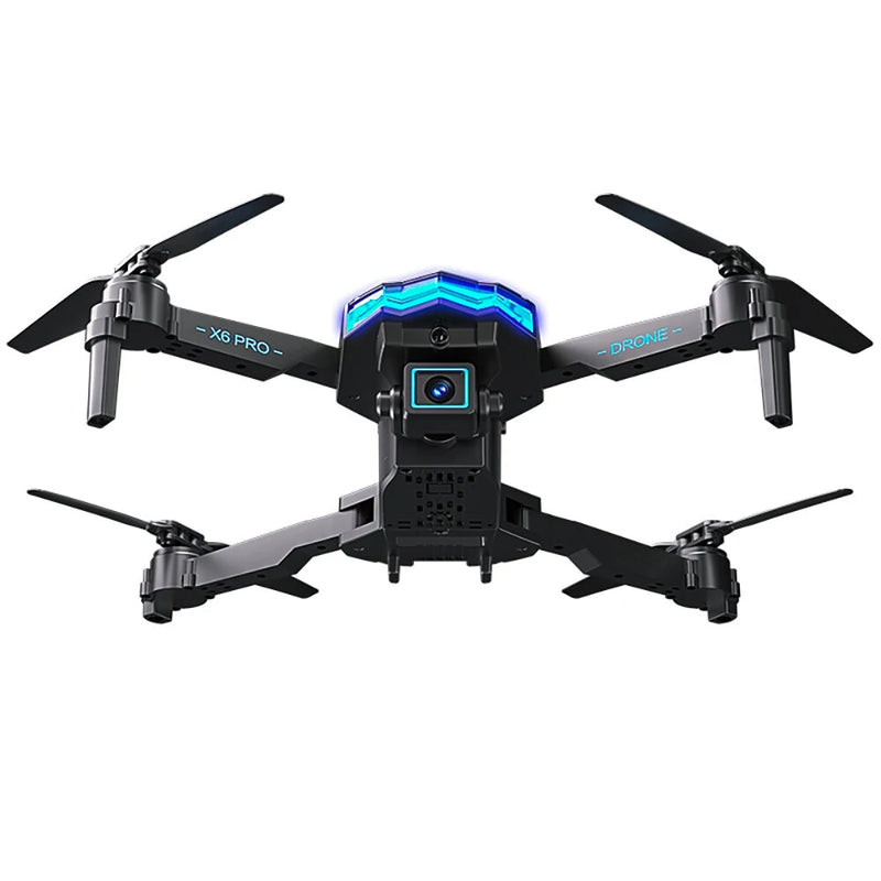 XKRC X6 PRO WiFi FPV WiFi FPV with Dual HD Camera 360 Obstacle Avoidance Optical Flow Positioning LED Foldable RC Drone Quadcopter RTF
