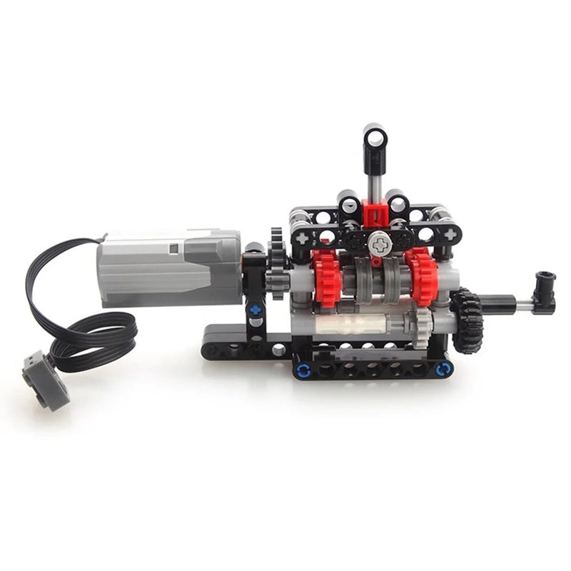 MOC-103739 Building Blocks with Motor Compatible with Manual Gearbox 4-Speed Shifting Structure Fun Puzzle Games Toy for Assembling