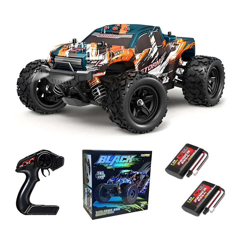 HS 18301/18302/18303/18304 RTR 1/18 2.4G 4WD 36km/h RC Car High Speed Off-Road Truck LED Light Full Proportional Vehicles Models Toys