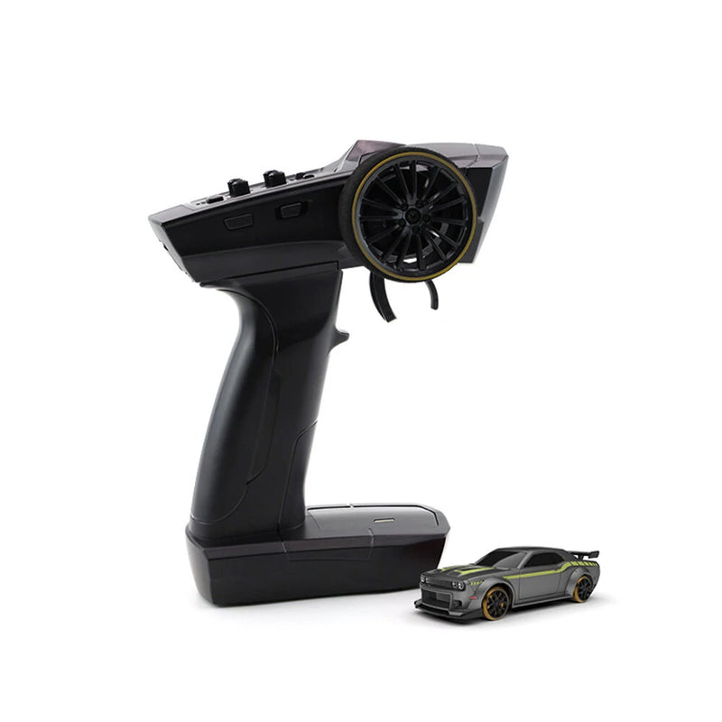 Turbo Racing C65 RTR 1/76 2.4G RWD Mini Drift RC Car Built In Gyro Chip Program Metal Counterweights CT04 Chassis Micro Sports Truck LED Lights Full Proportional Vehicles Model Kids Children Toys