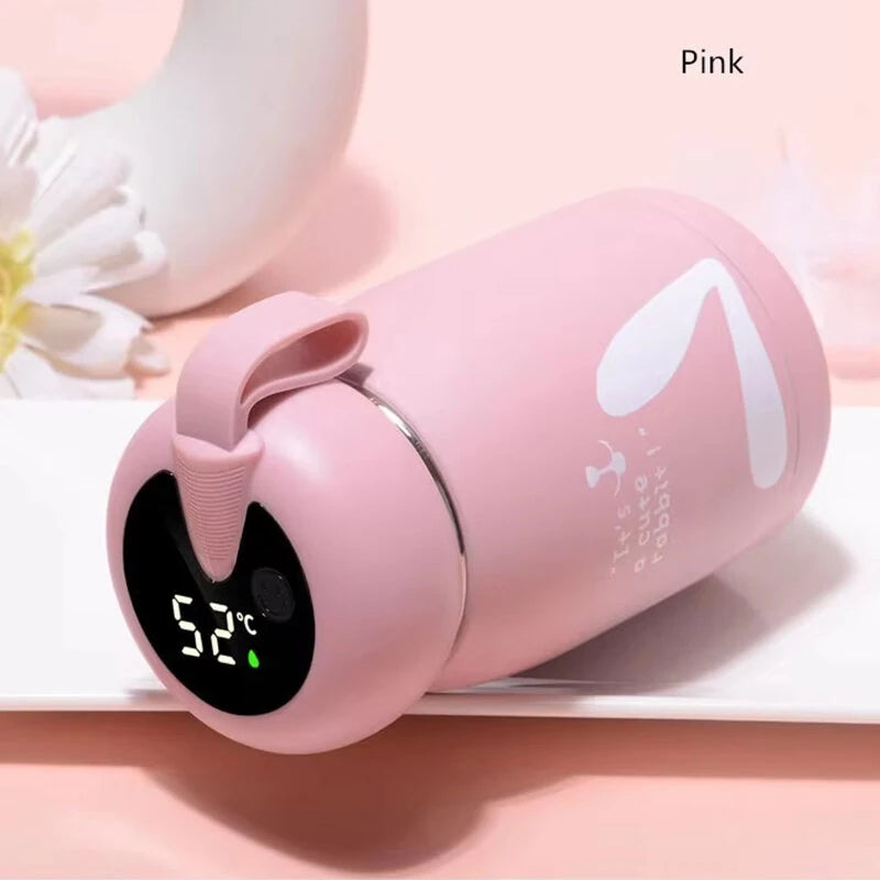 IPRee Water Bottles 320ml Thermos Cup 304 Stainless Steel Water Bottle Temperature LED Display Thermos Coffee Vacuum Flasks Tea Milk Children Gift