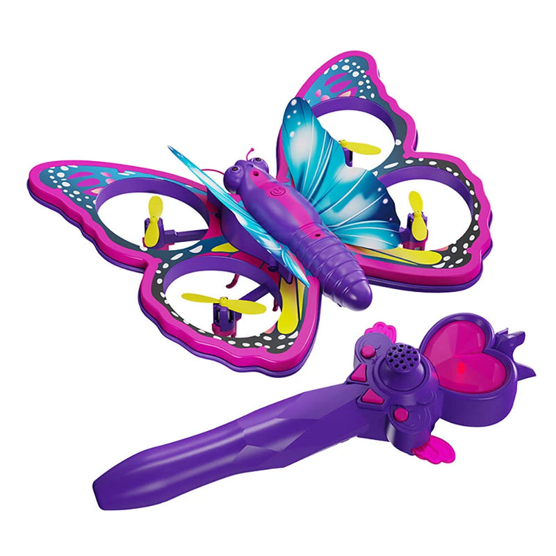 4DRC V40 Butterfly Intelligent Gravity Sensor Obstacle Altitude Hold Mode 360 Filp Colorful LED Lighting Toys Kids Gift 2.4G 4CH 6-Axis RC Drone Quadcopter RTF