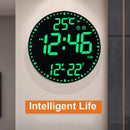 Tuya APP Smart Wifi Wall Clock RGB Calendar Clock Living Room Digital Wall Clock App Intelligent Control Colorful LED Wall Calendar Clock Date Temperature Display