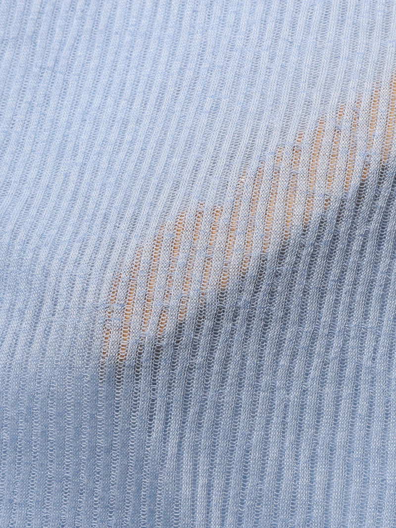 INCERUN Men Tank Knitted Transparent Top Sold Color Loose Neck Soft Tank Top Casual Daily Summer Vests Men Clothing S-5XL