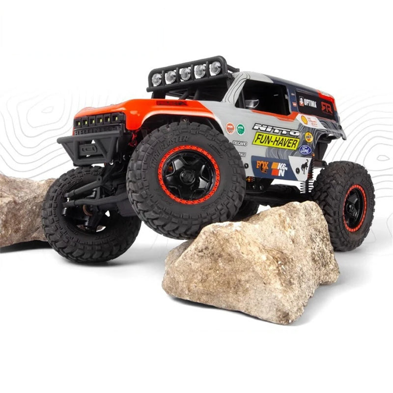 HPI Racing RTR Venture 18 U4 Bronco 4400 1/18 2.4G 4WD Brushed/Brushless RC Car Rock Crawler Off-Road Climbing Truck LCG Two Speed LED Light Straight Axles Vehicles Models Toys
